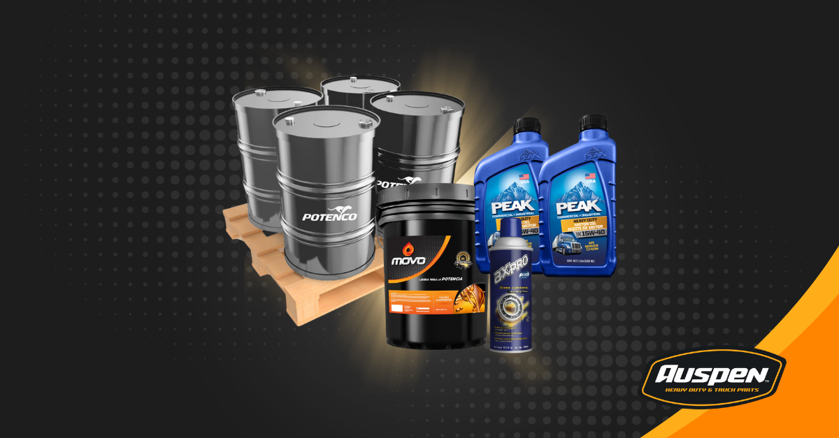 Mantén tu flota en óptimas condiciones con los productos de lubricación, químicos y aditivos de Auspen Truck Parts